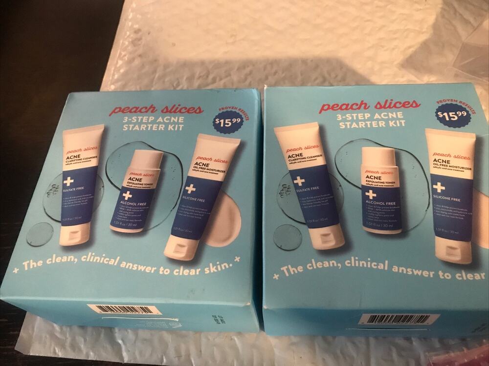 (2) Peach Slices Acne KBeauty 3 Step Starter Kit NEW Sealed